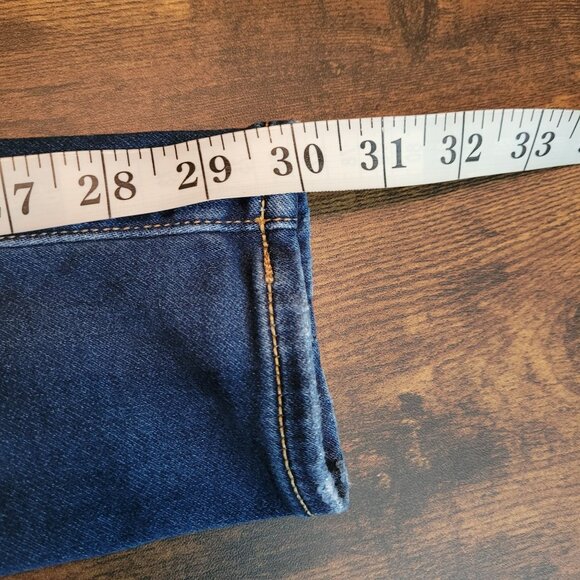 American Eagle Jeans 4 L Next Level Stretch Jegging Low Rise Medium Dark Denim - Picture 10 of 12